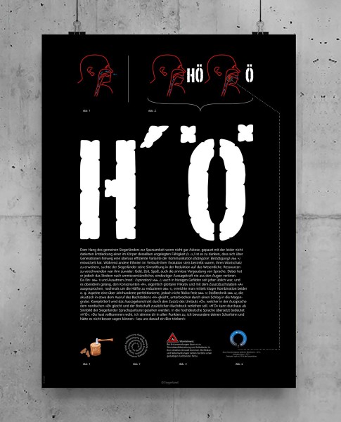 Plakat H`Ö schwarz